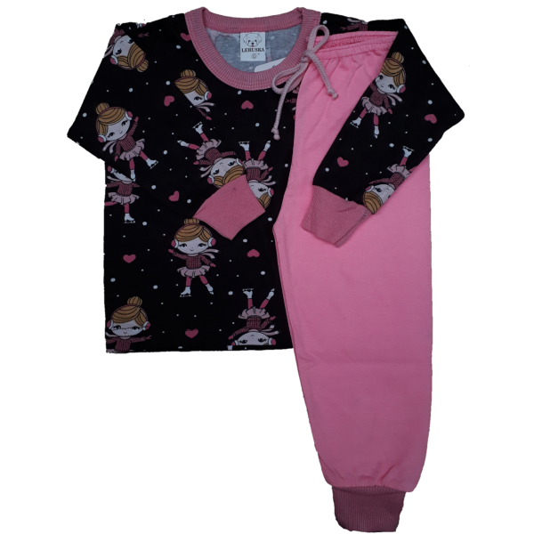 0275 Pijama Bonequinha com Calça Rosa G